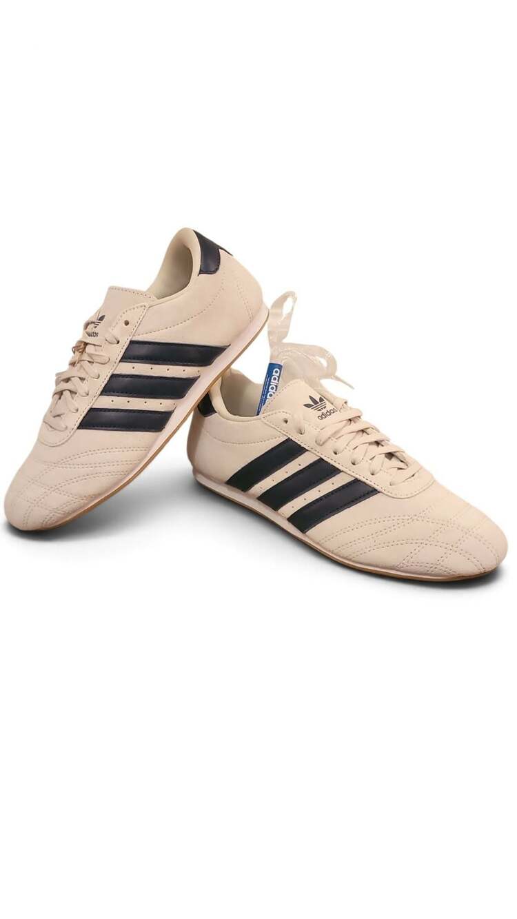 NEW Adidas Taekwondo Lace White Cream Dark Marine Blue Sneakers JQ3517